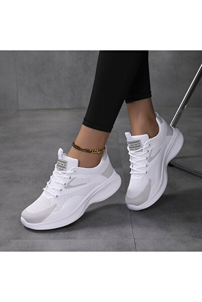 SOSENFER 女士户外轻便运动透气鞋,舒适百搭软底慢跑潮流女鞋