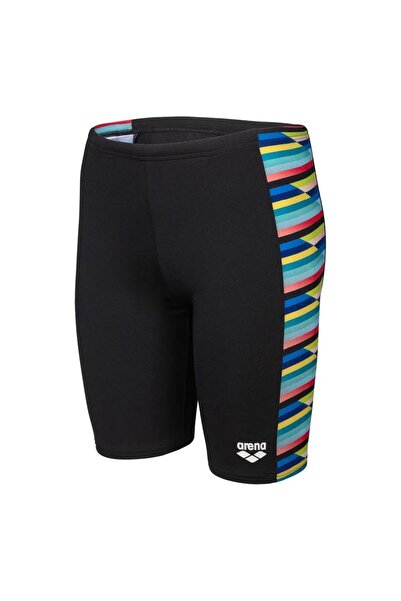 ARENA Racing Stripe Swim Jammer Kids Black Swimsuit 009012550