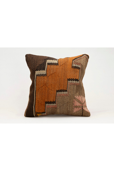 Kilim Whole Sale غطاء وسادة عتيق مصنوع يدويًا من الكليم والصوف مقاس 40x40 سم