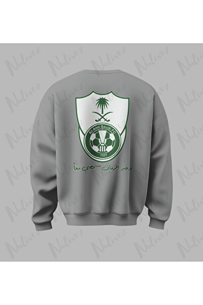 Nulivez Al-Ahli Design Back Printed High Quality Unisex Oversized O Neck Sweatshirt