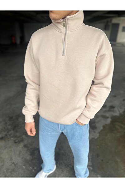 Lozstwear YARIM FERMUARLI SWEATSHİRT
