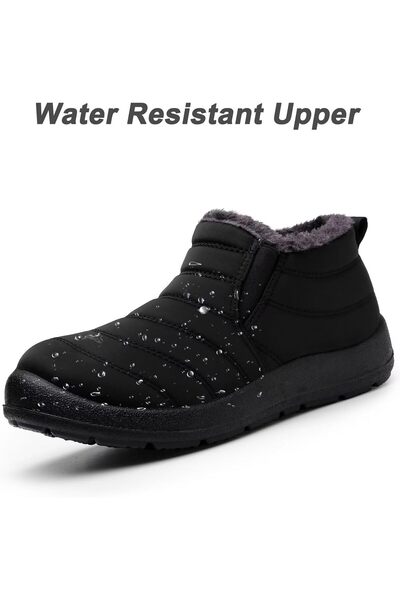 Scecocrs Women's fur-lined shoes, waterproof, breathable, non-slip sole, 39