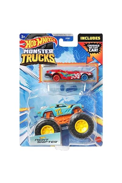 HOT WHEELS Set de 2 mașini Monster Truck - Night Shifter, scară 1:64