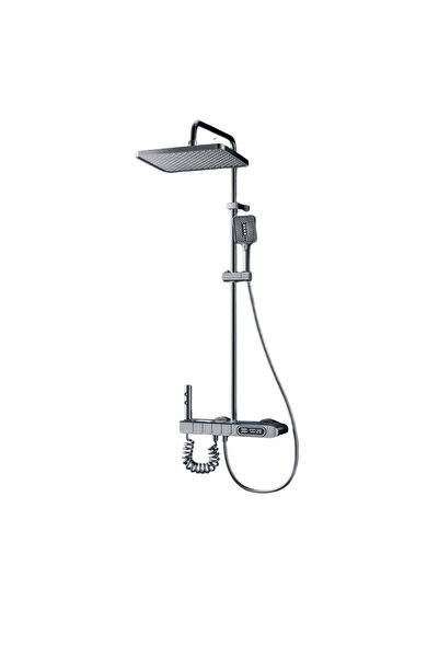 OferteTop 4-in-1 Smart Shower Faucet with Thermostat, Digital Display and LED Lighting