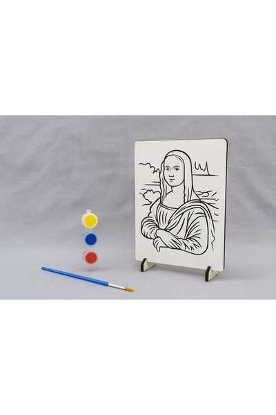 Bebek Özel Children's Wooden Paintable Desktop Model Board with Legs Model 059