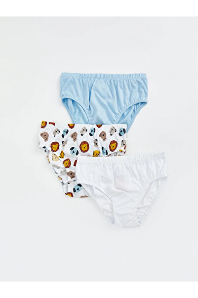 LC Waikiki Lcw Baby Ecru Elastic Waist Baby Boy Panties 3-Piece