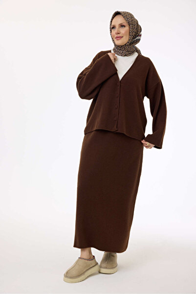 My City 44106 - Stylish Comfortable Casual Knitwear Women's Set with Skirt