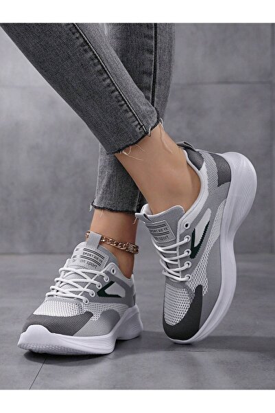 SOSENFER 跑步鞋女。舒适百搭户外轻便透气慢跑女鞋,时尚运动休闲鞋女