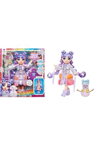 Rainbow High Păpușă Winter Wonderland Violet Purple 28 cm cu kit magic de zăpadă și om de zăpadă