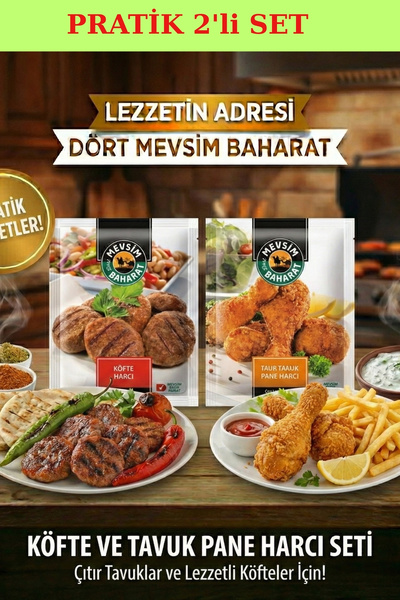 Dört Mevsim Baharat Köfte Harcı + Çıtır Tavuk Pane Harcı