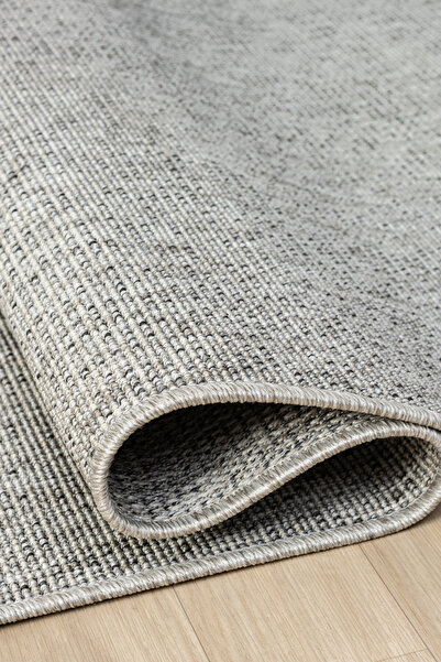 Colore Home Jüt Hasır Gri Örme Kaymaz Taban Yıkanabilir Sisal Halı Jüt Yolluk