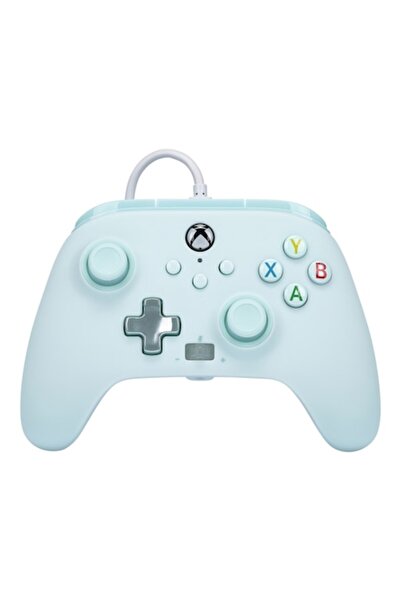 Powera EnWired Wired Controller for Xbox Series X/S, Xbox One, PC, 3.5 mm Cotton Candy Blue