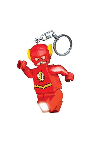 LEGO Breloc, Plastic, Supereroi, Figurină Flash, Lumini LED, 6-8 cm, Roșu