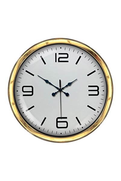 DENİSAM Zentime 40 cm Gold Luxury Wall Clock