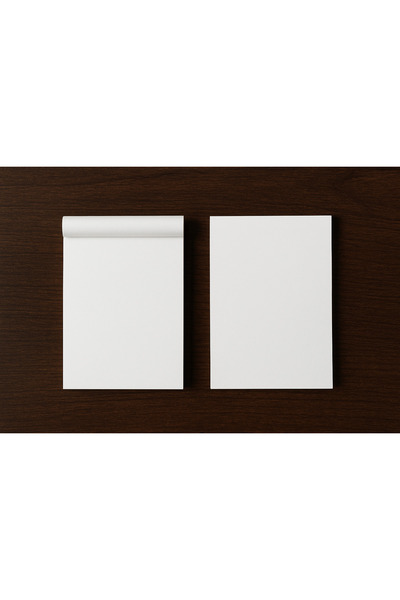 Grdall 2 Pieces - A4 Size Memo Pad - Unprinted Top Glued Memo Pad