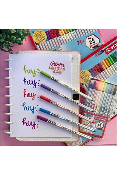 Stabilo Pen 68 Brush, brush-tip, 15 colors / set