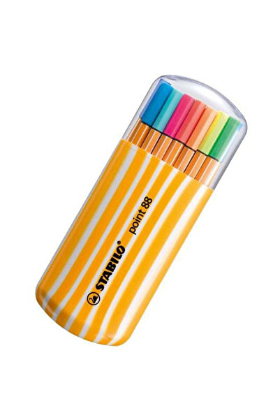 Stabilo point 88 fineliner, 20 colors set (15 + 5 neon)