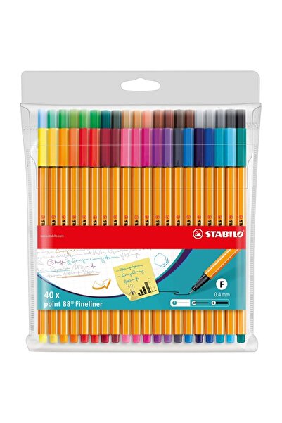 Stabilo point 88 Fineliner, 40 colors / set