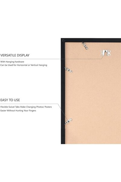 X SPRING 11x14 Solid Wood Picture Frame (Black)