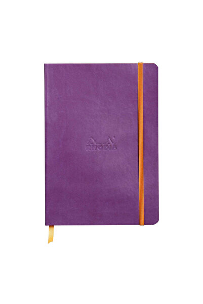 Rhodia Caiet A5, 80 de coli, copertă moale, ivory 90 g/m², Rhodiarama, violet
