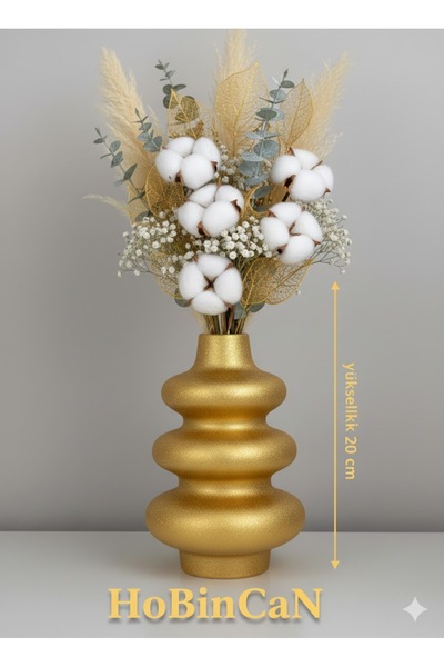 Pelirum Dekoratif Twist Bubble Modern Vazo şık tasraım 20 cm büyük boy