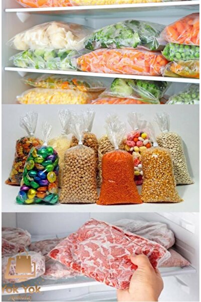 PLASTTY NAYLON Şeffaf TORBA(ŞEKER,BAKİLYAT,BUZDOLABI,MUTFAK POŞETİ) 20X30CM KALIN BAKKALİYE TORBASI(1kG)