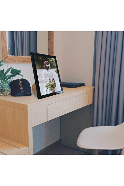 Generic Black A4 PVC Photo Frame with Glass Front – Wall or Tabletop Display