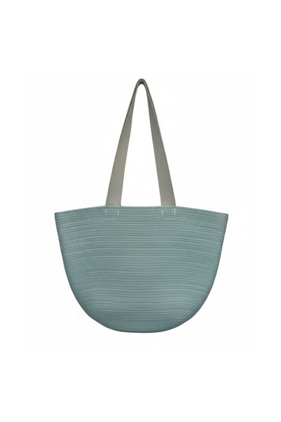 Sevenwoven Cotton String Knit Beach Bag – Large, Lightweight and Durable Blue