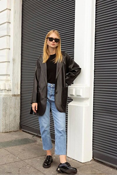 swanco Swan Noir City Deri Blazer