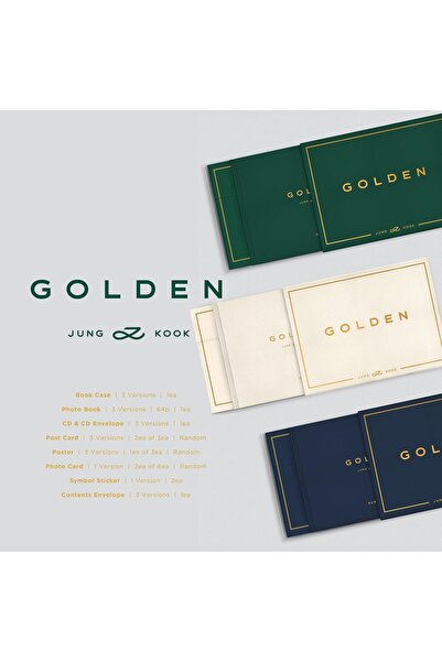 Generic JUNGKOOK - [GOLDEN] (SOLID Ver.) Book Case + Photo Book + CD + Photocards