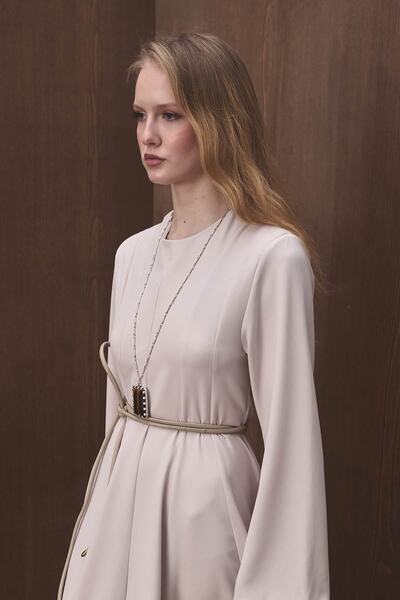 Hooopstore Cord Leather Mink Belt