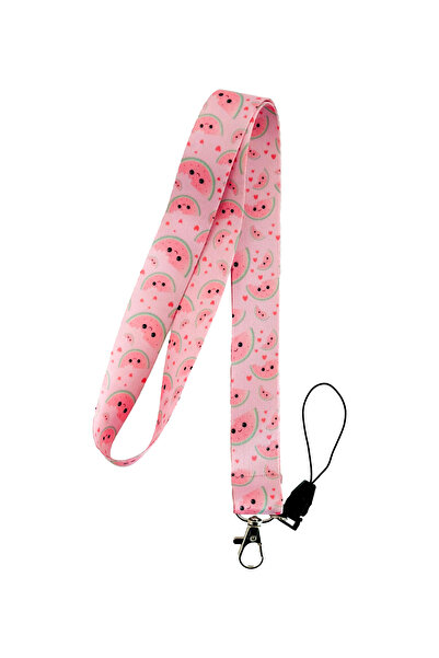 PABALAS Watermelon Pattern Neck Lanyard Badge Holder