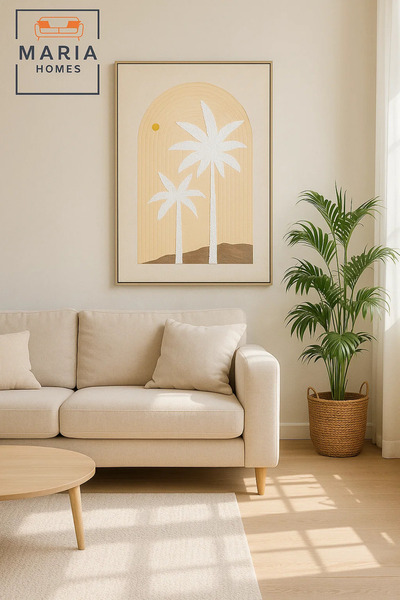 MARIA HOMES Modern Geometric Wall Art for Living Room – Colorful Abstract Home Decor Panel 120*80cm