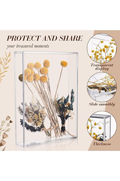 Tazweeq Clear Acrylic Shadow Box Frame (9 x 12'') - DIY Memory Display