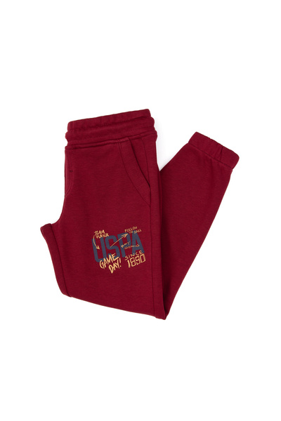 U.S. Polo Assn. Boy's Burgundy Sweatpants 50316602-Vr014