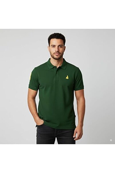 Ethic Solutions Men’s Premium Cotton Polo Shirt with Embroidered Logo – Hunter Green