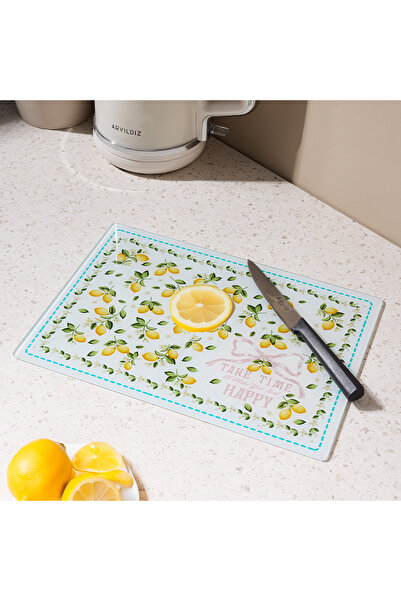 Aryıldız Limone Glass Cutting Board 25X35 cm