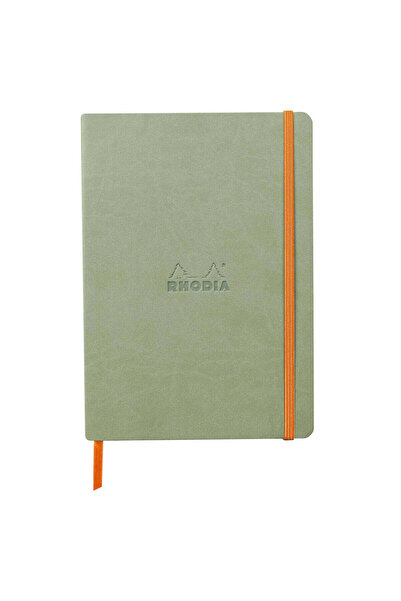 Rhodia Notebook A5, 80 pages, ruled, softcover, ivory 90 g/m², Rhodiorama, Celadon
