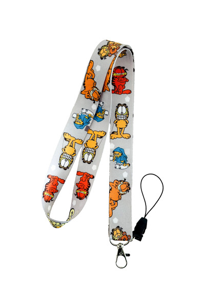 PABALAS Garfield Patterned Neck Lanyard Badge Holder