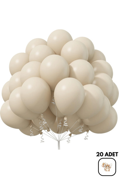BALOMİS Kum Beyazı Profesyonel Alan Süsleme Ve Arka Plan Balonu