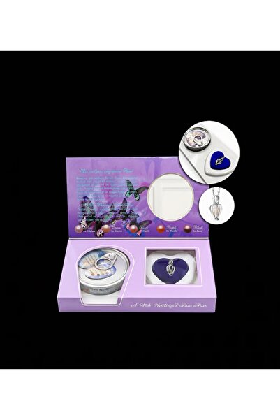 aromahediye Real Pearl Women's Necklace Set in Oyster Special Christmas Gift