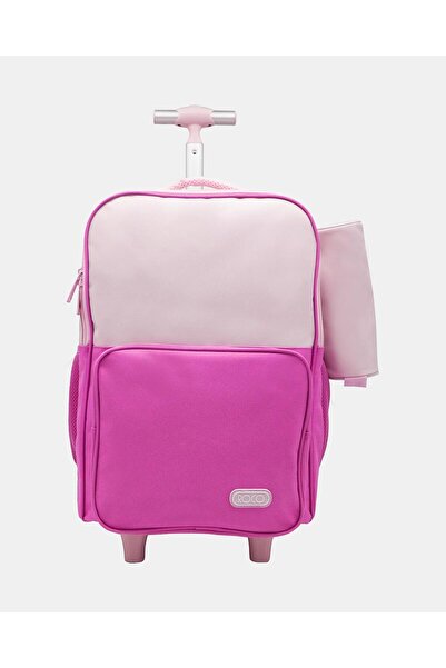 REDTAG حقيبة روكو الوردية ثنائية اللون مع حافظة أقلام (18 بوصة)