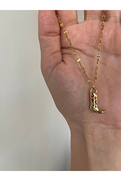 Hoop jewelery Steel Cowboy Boot 50-cm