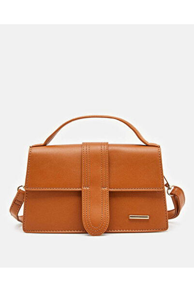 REDTAG حقيبة كروس بودي نسائية مزينة باللون البني