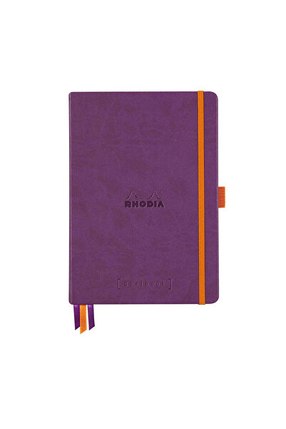Rhodia GoalBook A5 Hardcover, 120 de coli, punctat, 90 g/m², violet