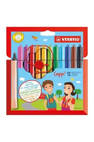 Stabilo Cappi Markers, 12 colors / set