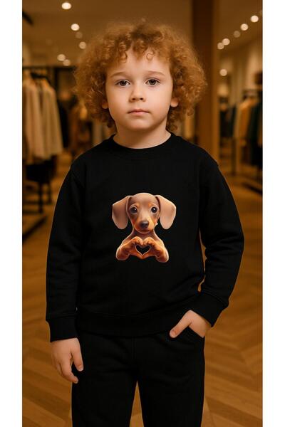 playwear Παιδικό Φούτερ Σετ με στάμπα HEART BUBBLE για Κορίτσια και Αγόρια, μ...