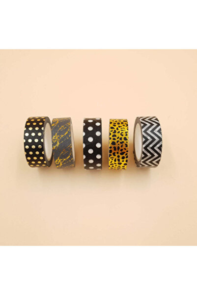 PAPERIE Washi Tape - Set of 5 (Dark Colors)