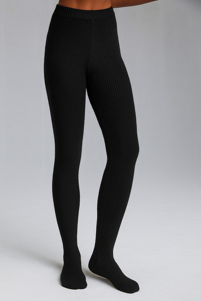 Katia&Bony Women's Raised Pantyhose Black