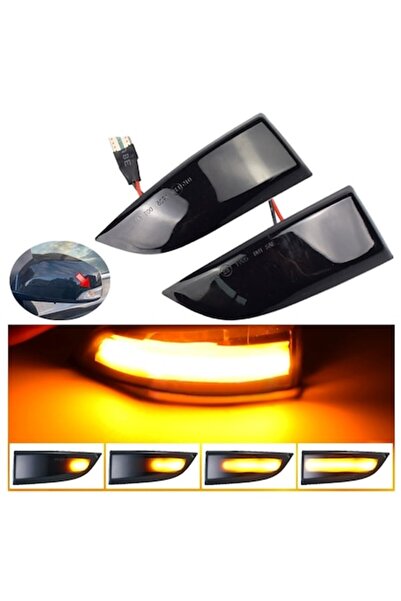 GizMondo Set de 2 semnalizatoare oglindă secvențiale dinamice cu LED pentru R...